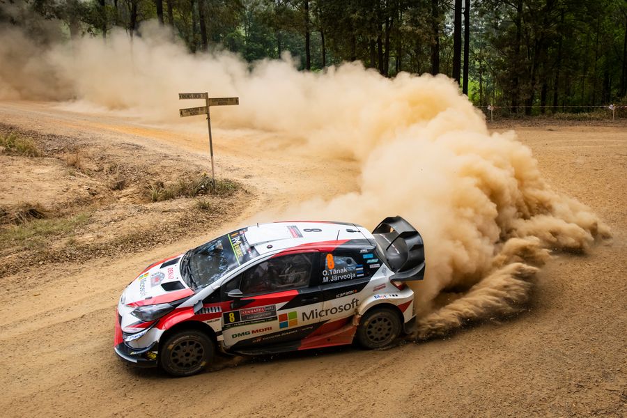WRC title-chasing outsider Tänak storms into the lead on Rally Australia